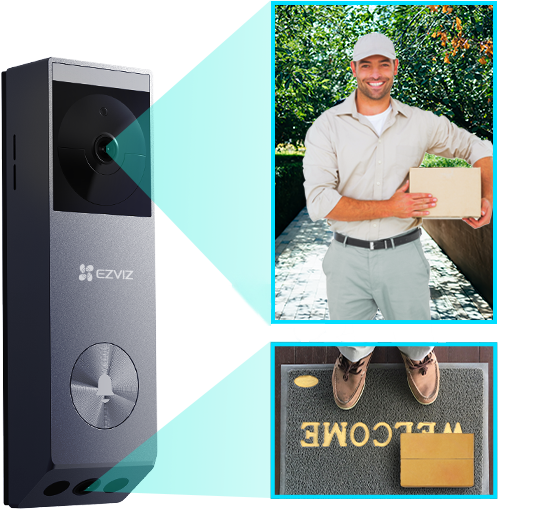 🚪 EZVIZ Videoportero EP3x Pro – Doble lente, doble protección, sin cables