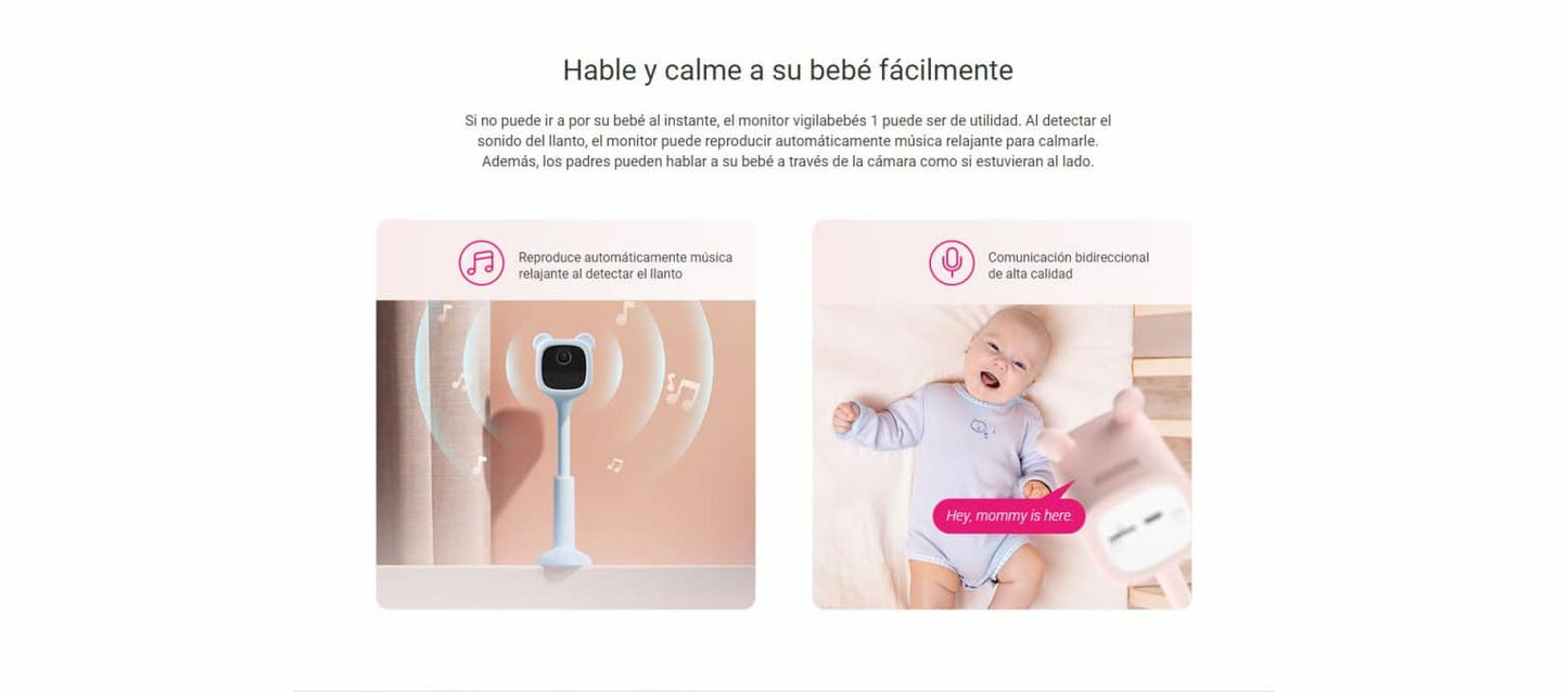 👶 Monitor de Bebé Inteligente EZVIZ Baby Monitor – Cuidado Total, Sin Complicaciones