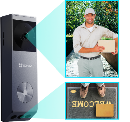 🚪 EZVIZ Videoportero EP3x Pro – Doble lente, doble protección, sin cables