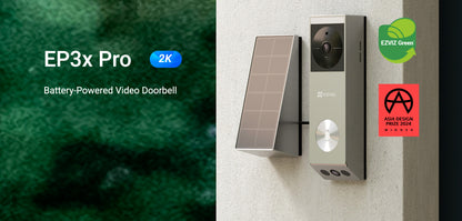 🚪 EZVIZ Videoportero EP3x Pro – Doble lente, doble protección, sin cables
