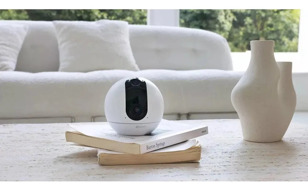 📹 Cámara seguridad doble lente 360° interior con audio