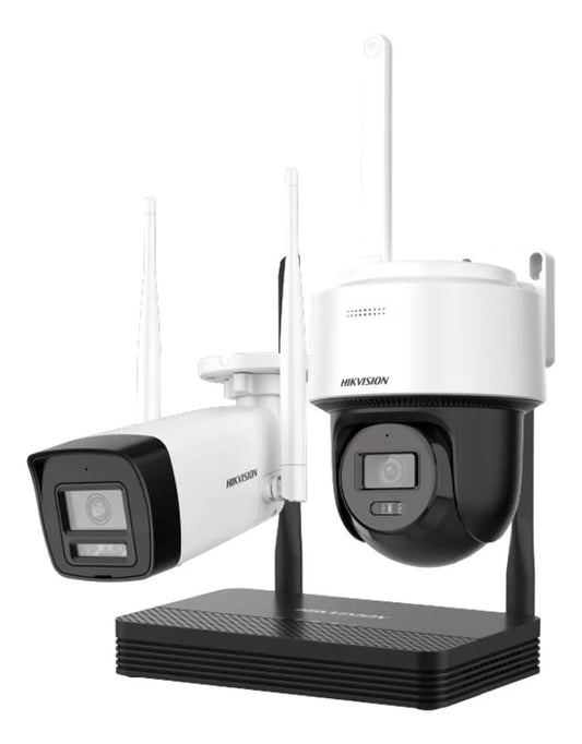 🔒 Kit de Seguridad Wi-Fi Hikvision – 2 Cámaras (1 PT) + NVR Plug & Play