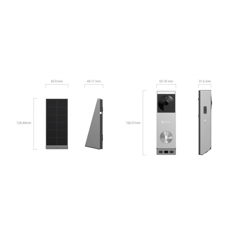 🚪 EZVIZ Videoportero EP3x Pro – Doble lente, doble protección, sin cables